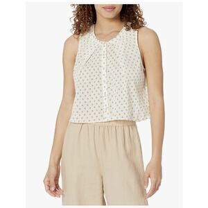 Joie Womens Women's Gemma Top in Porcelain‎ Multi SZ XL 100% Cotton NWT $178